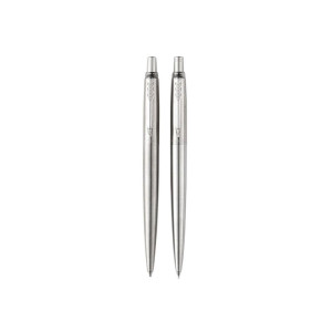 Набор Parker Jotter Stainless Steel - Ручка шариковая - Механический карандаш - Синяя