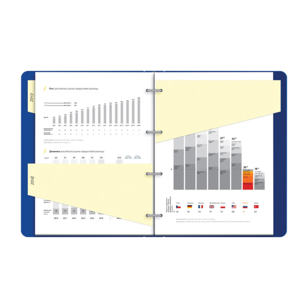 Разделитель листов OfficeSpace - 230*120мм - 100 листов - Трапеция - Желтый Разделитель листов OfficeSpace - 230*120мм - 100 листов - Трапеция - Желтый