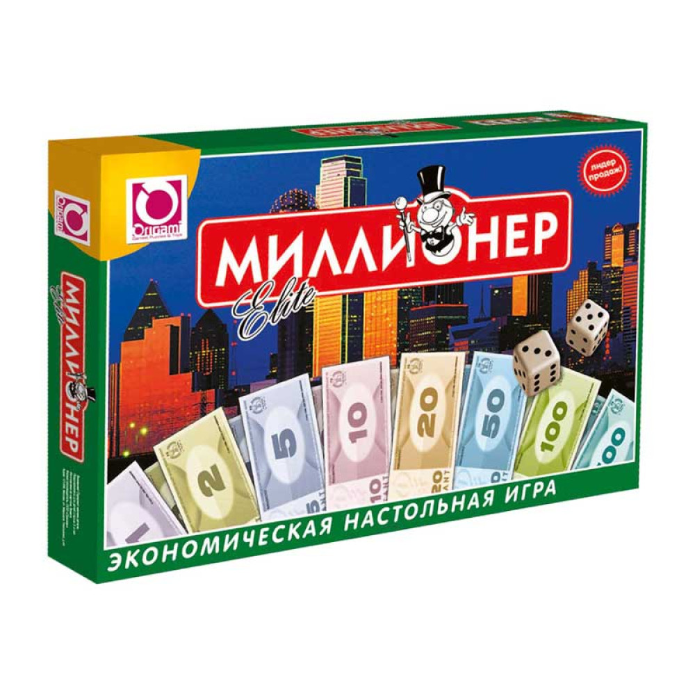 Игра настольная Origami Экономическая Миллионер Elite Игра настольная Origami Экономическая Миллионер Elite