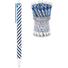Ручка шариковая автоматическая Greenwich Line Classy stripes - 0,5 мм - Синяя