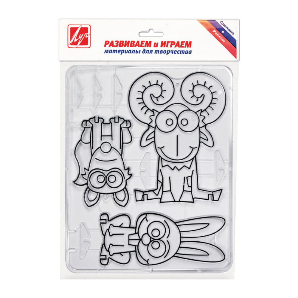 Трафарет для росписи витражей Луч Баран и компания Трафарет для росписи витражей Луч Баран и компания