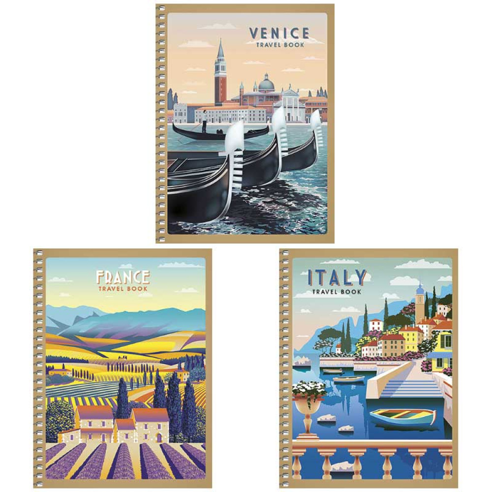 Тетрадь Школярик на спирали - Крафт-обложка - В6 - 120 листов - Клетка Тетрадь Школярик на спирали - Крафт-обложка - В6 - 120 листов - Клетка