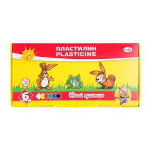 Пластилин Гамма Юный художник - 6 цветов - 84 г
