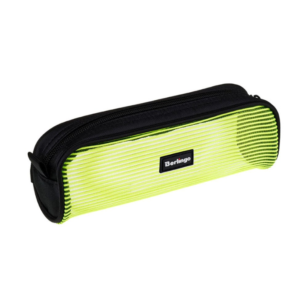 Пенал-косметичка Berlingo Green line - Полиэстер сетка - Зеленый Пенал-косметичка Berlingo Green line - Полиэстер сетка - Зеленый