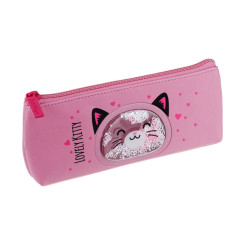 Пенал-косметичка Berlingo Lovely kitty - Полиуритан - Розовый Пенал-косметичка Berlingo Lovely kitty - Полиуритан - Розовый