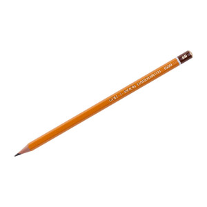 Карандаш чернографитный Koh-I-Noor 1500 - 8B - Дерево - Без ластика - Шестигранный