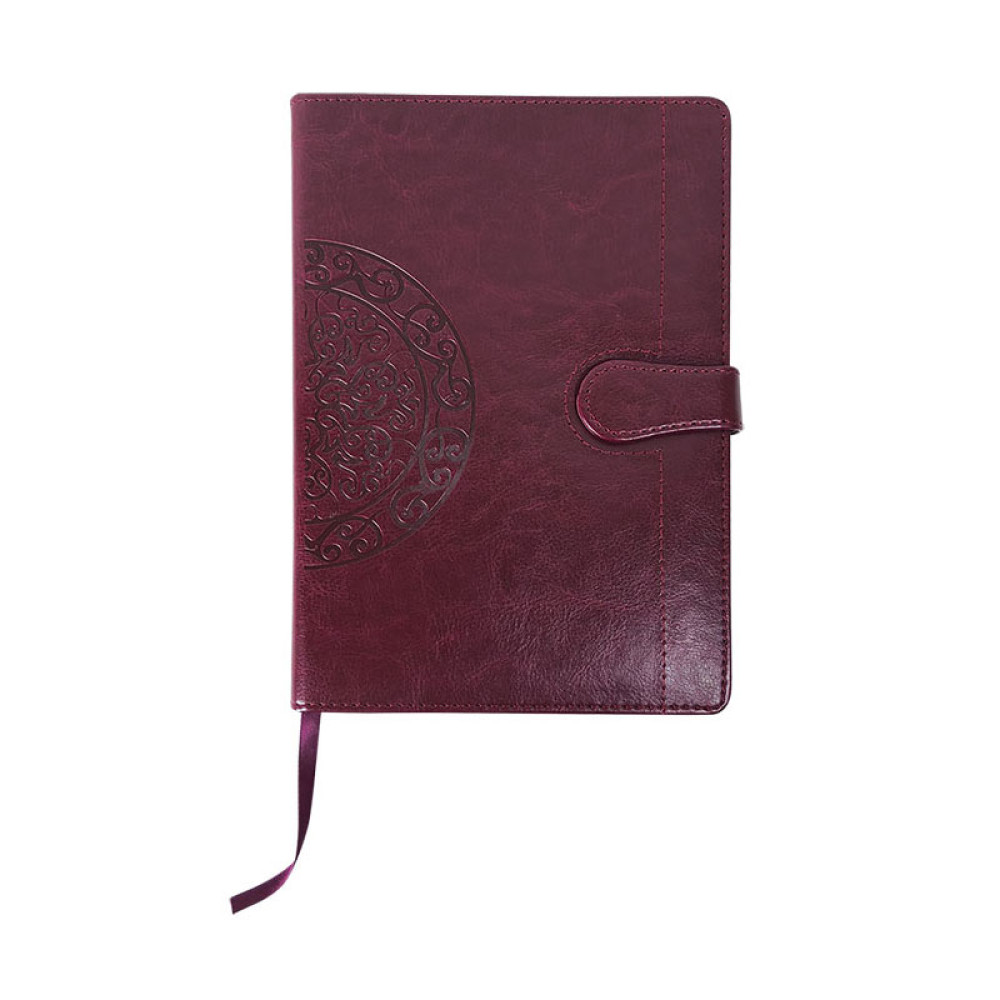 Ежедневник полудатированный inФОРМАТ ROUND - А5 - 192 листа - Бордовый Ежедневник полудатированный inФОРМАТ ROUND - А5 - 192 листа - Бордовый