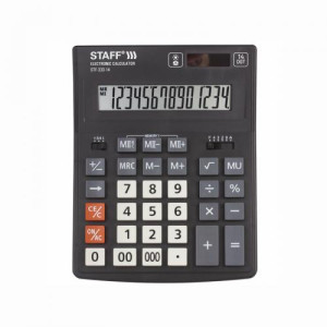 Калькулятор настольный Staff Plus STF-333 - 14 разрядов - Черный