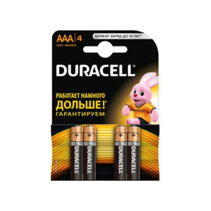 Батарейка Duracell - ААА - 1,5 V - R03 - 1 шт