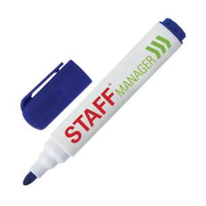 Маркер для доски Staff Manager - Стираемый - Синий