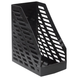 Лоток вертикальный Brauberg MAXI-plus - Пластик - Черный