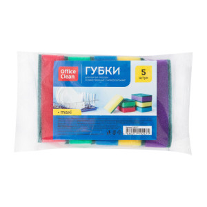 Губка для посуды OfficeClean Maxi - 5 штук