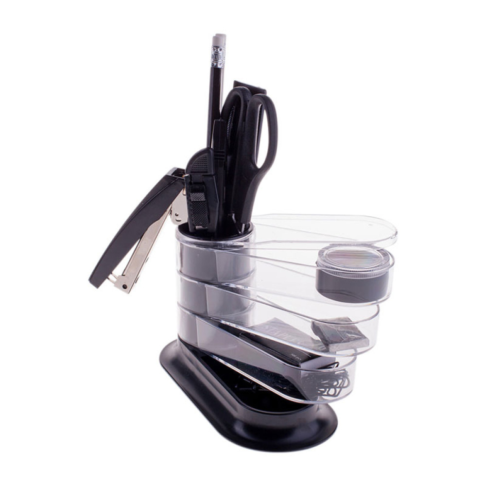 Органайзер OfficeSpace Веер - 11 предметов - Черный Органайзер OfficeSpace Веер - 11 предметов - Черный