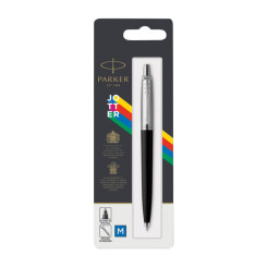 Ручка шариковая Parker Jotter Black - 1 мм - Синяя