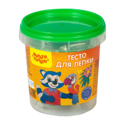 Тесто для лепки Мульти-Пульти Приключения Енота - 120 г - Зеленое