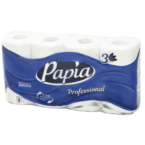 Туалетная бумага Papia Professional - 8 рулонов