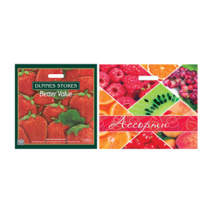 Пакет с прорубной ручкой Артпласт Клубника - 43*45 см