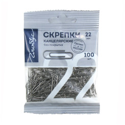 Скрепки без покрытия Globus - 22 мм - 100 шт
