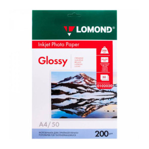 Фотобумага Lomond - А4 - Матовая - Двусторонняя - 200 г/кв. м - 50 листов