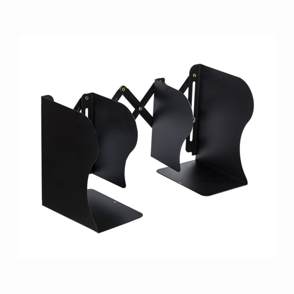 Подставка-держатель для книг Brauberg - 10-50 см - Раздвижная - Черная Подставка-держатель для книг Brauberg - 10-50 см - Раздвижная - Черная