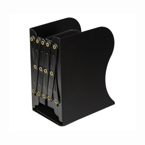 Подставка-держатель для книг Brauberg - 10-50 см - Раздвижная - Черная