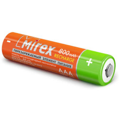 Батарейка аккумуляторная Mirex - ААА - 1,2V - 800 мАч - 1 шт