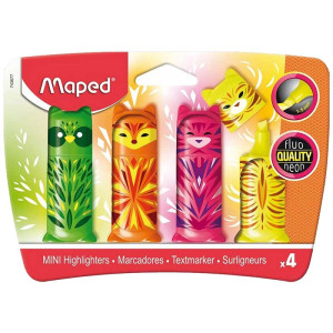 Набор текстовых маркеров Maped Mini Friends - 1-5 мм - 4 цвета