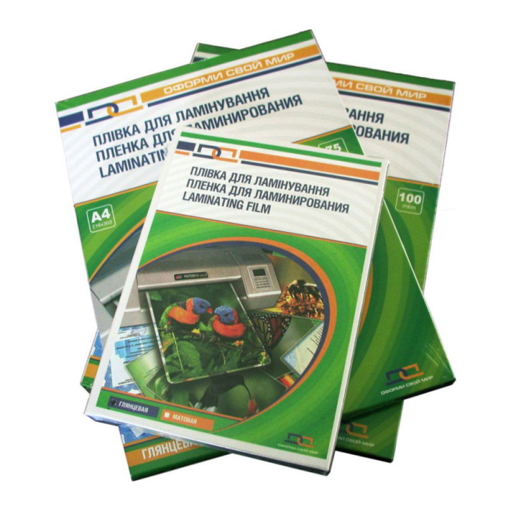 Пленка для ламинирования - 80*111мм - 150 мкм - 100 листов Пленка для ламинирования - 80*111мм - 150 мкм - 100 листов