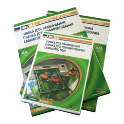 Пленка для ламинирования - 80*111мм - 150 мкм - 100 листов Пленка для ламинирования - 80*111мм - 150 мкм - 100 листов