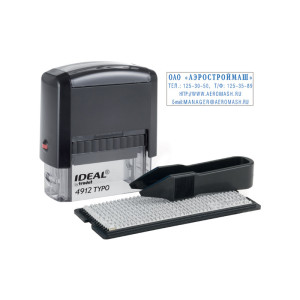 Штамп самонаборный Ideal 4912/DВ - 4 строки