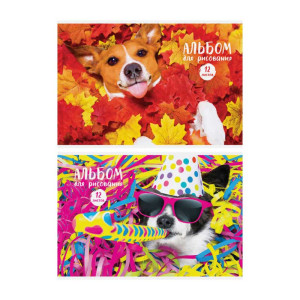 Альбом для рисования ArtSpace Питомцы Funny dogs - А4 - 12 листов