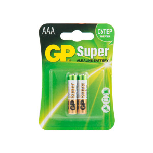 Батарейка алкалиновая GP Super - LR03 - 1,5В - 2 штуки