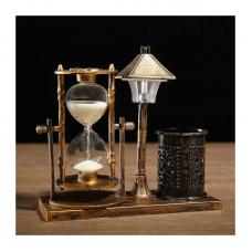 Песочные часы Уличный фонарик с подсветкой - 15,5*14,5*6,5 см