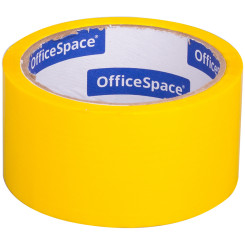 Скотч упаковочный OfficeSpace - 48 мм*40 м - 45 мкм - Желтый