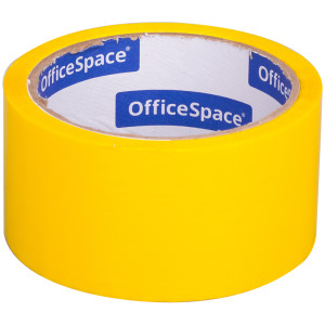 Скотч упаковочный OfficeSpace - 48 мм*40 м - 45 мкм - Желтый
