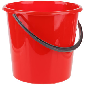 Ведро пластиковое OfficeClean - Без крышки - 5 л - Красное