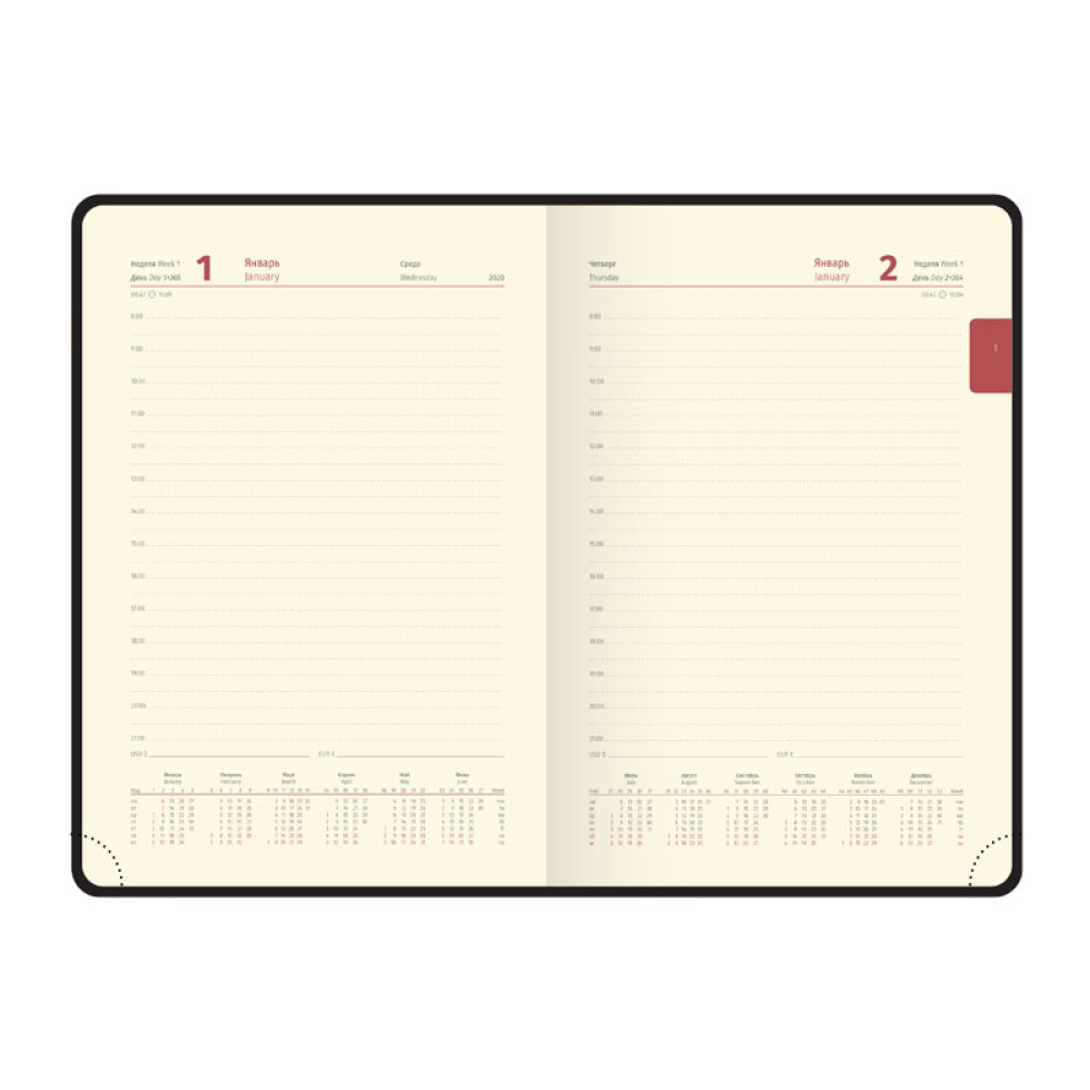 Ежедневник датированный Delucci - А4 - 184 листа - Черный - Золотой срез Ежедневник датированный Delucci - А4 - 184 листа - Черный - Золотой срез