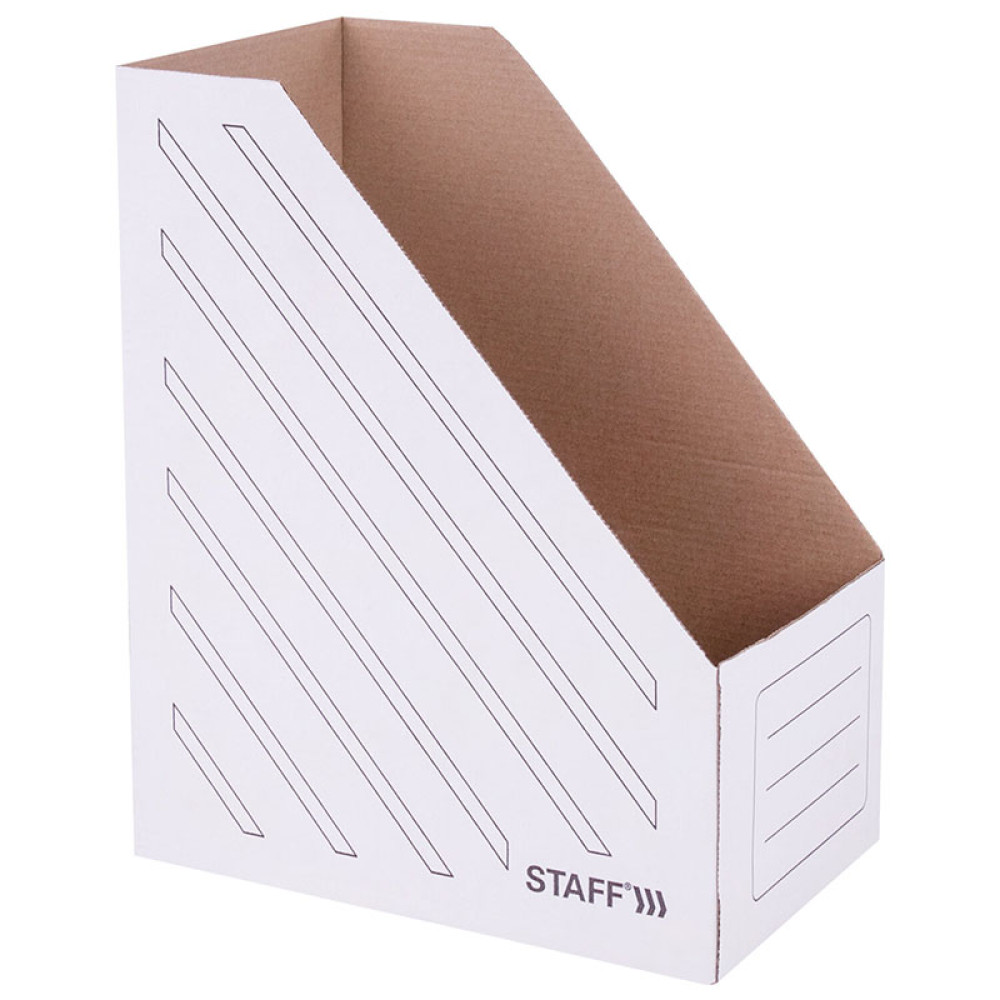 Лоток архивный Staff - Картонный - 150 мм - Белый Лоток архивный Staff - Картонный - 150 мм - Белый