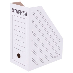 Лоток архивный Staff - Картонный - 150 мм - Белый