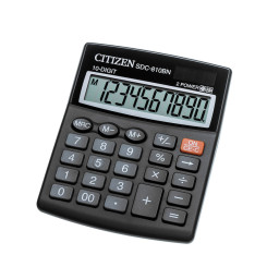 Калькулятор Citizen - SDC-810BN - 10 разрядов Калькулятор Citizen - SDC-810BN - 10 разрядов