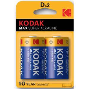 Батарейка алкалиновая Kodak - LR20 - 1,5 V - 2 штуки