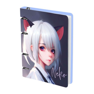 Тетрадь на кольцах Meshu Neko - А5 - 100 листов