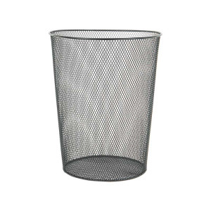 Корзина для бумаг Brauberg Germanium - Металлическая - Черная - 9 л