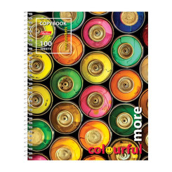 Тетрадь Hatber Colourful more - А5 - На спирали - 100 листов - Клетка