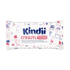 Салфетки влажные Kindii cream - 60 шт - Без клапана