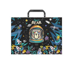 Портфель пластиковый Erich Krause Space Bear - А4