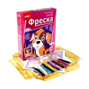 Фреска-картина из песка Lori - Милый щенок