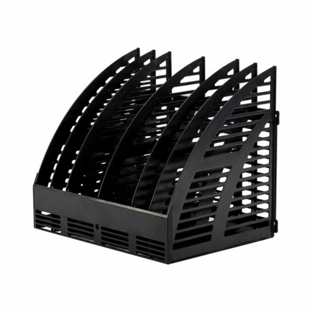 Лоток вертикальный Staff Basic - Пластик - 6 секции - Черный Лоток вертикальный Staff Basic - Пластик - 6 секции - Черный