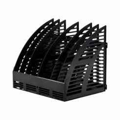 Лоток вертикальный Staff Basic - Пластик - 6 секции - Черный Лоток вертикальный Staff Basic - Пластик - 6 секции - Черный