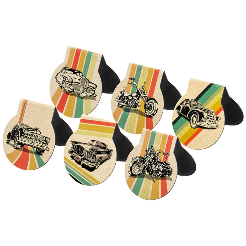 Закладки магнитные для книг Brauberg Auto - 6 шт Закладки магнитные для книг Brauberg Auto - 6 шт